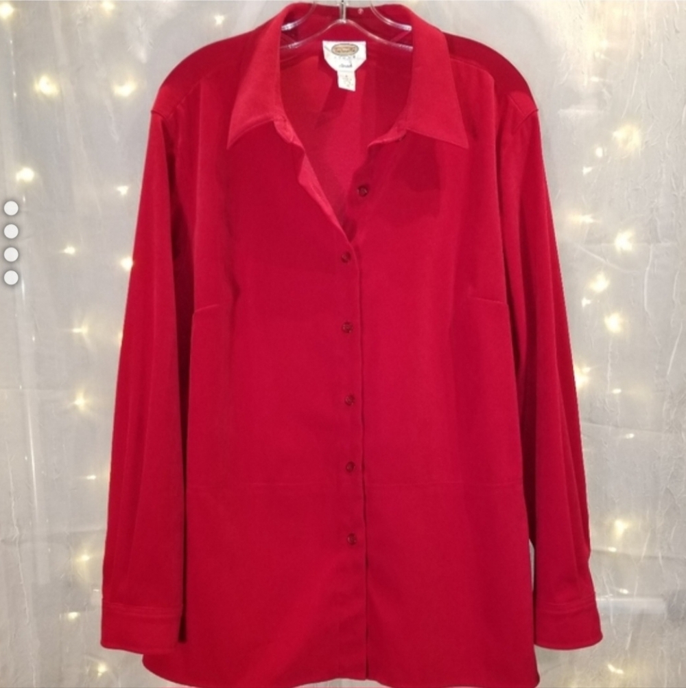 Talbots Long Sleeve Button Down Top. - image 1